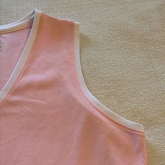 New Balance Pink with White Trim Athletic Tank - Size Large - Picture 3 of 8
